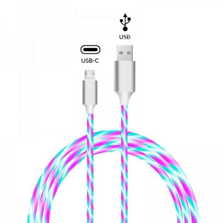 Cavo carica rapida USB-A to USB Type-C luminoso